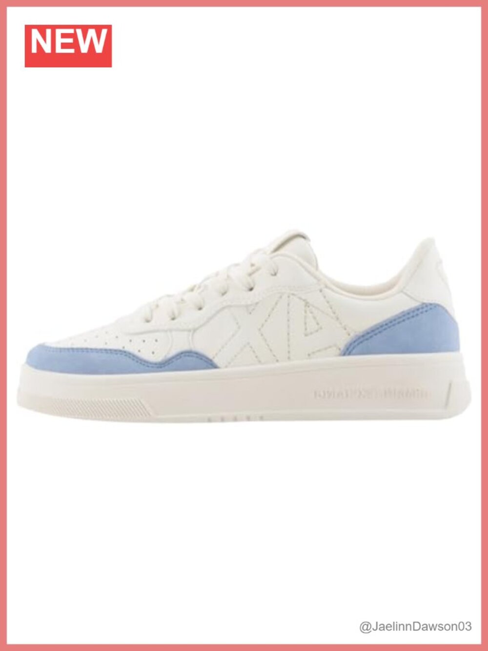 Armani Exchange Seattle Suede Low Top Sneakers Lace-Up Perforated Athletic